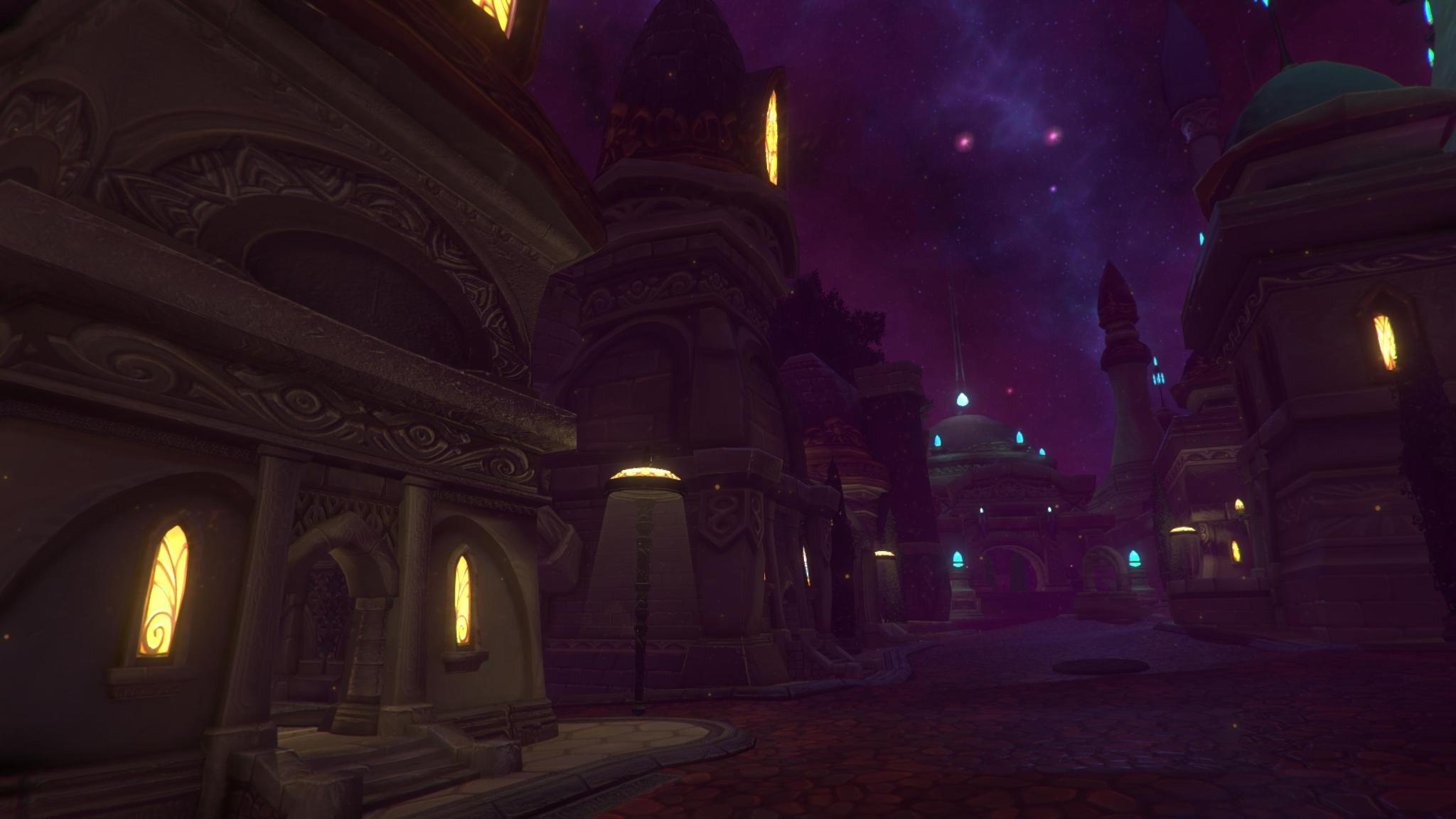 Unity5引擎下的达拉然夜景