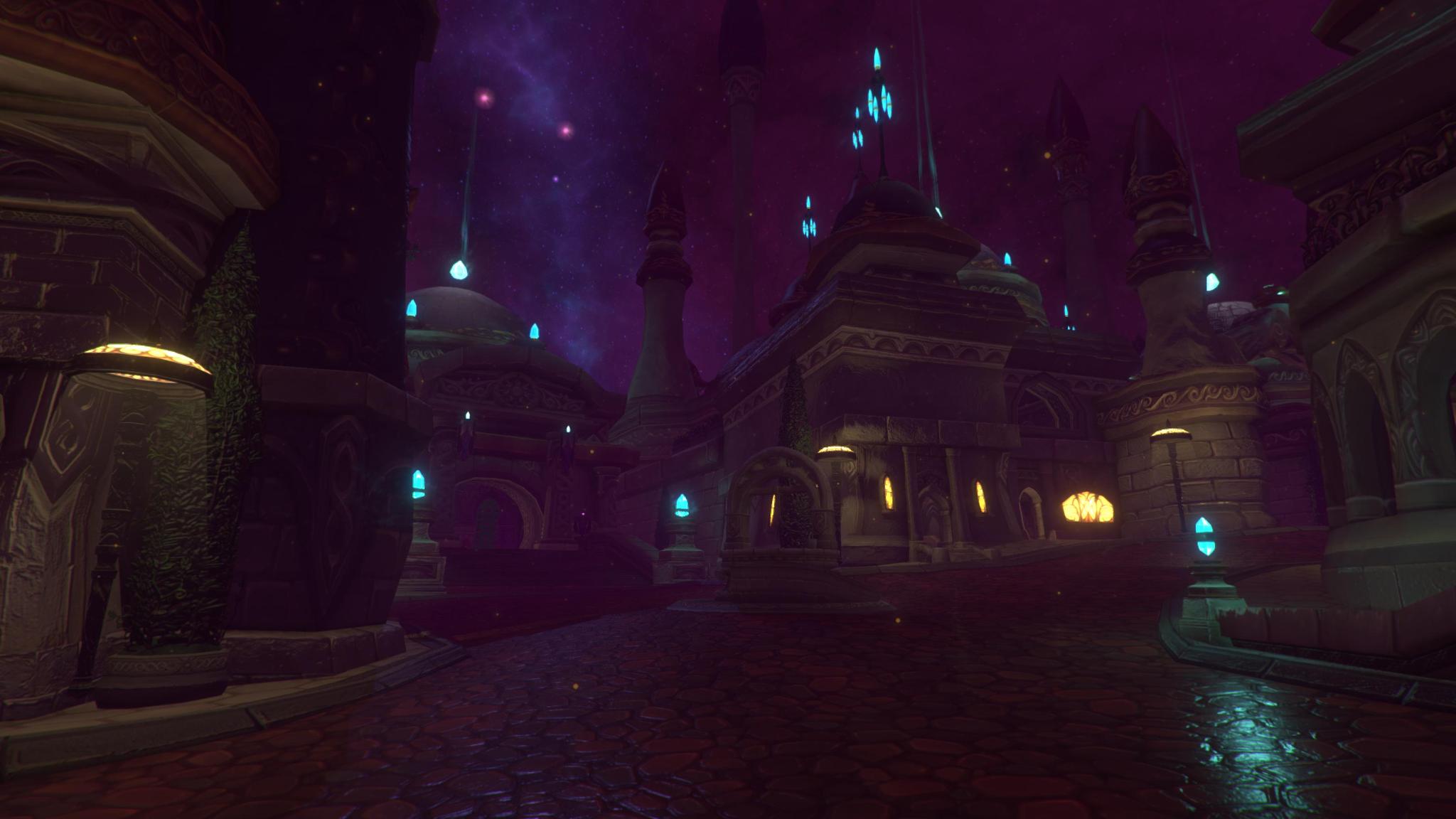 Unity5引擎下的达拉然夜景