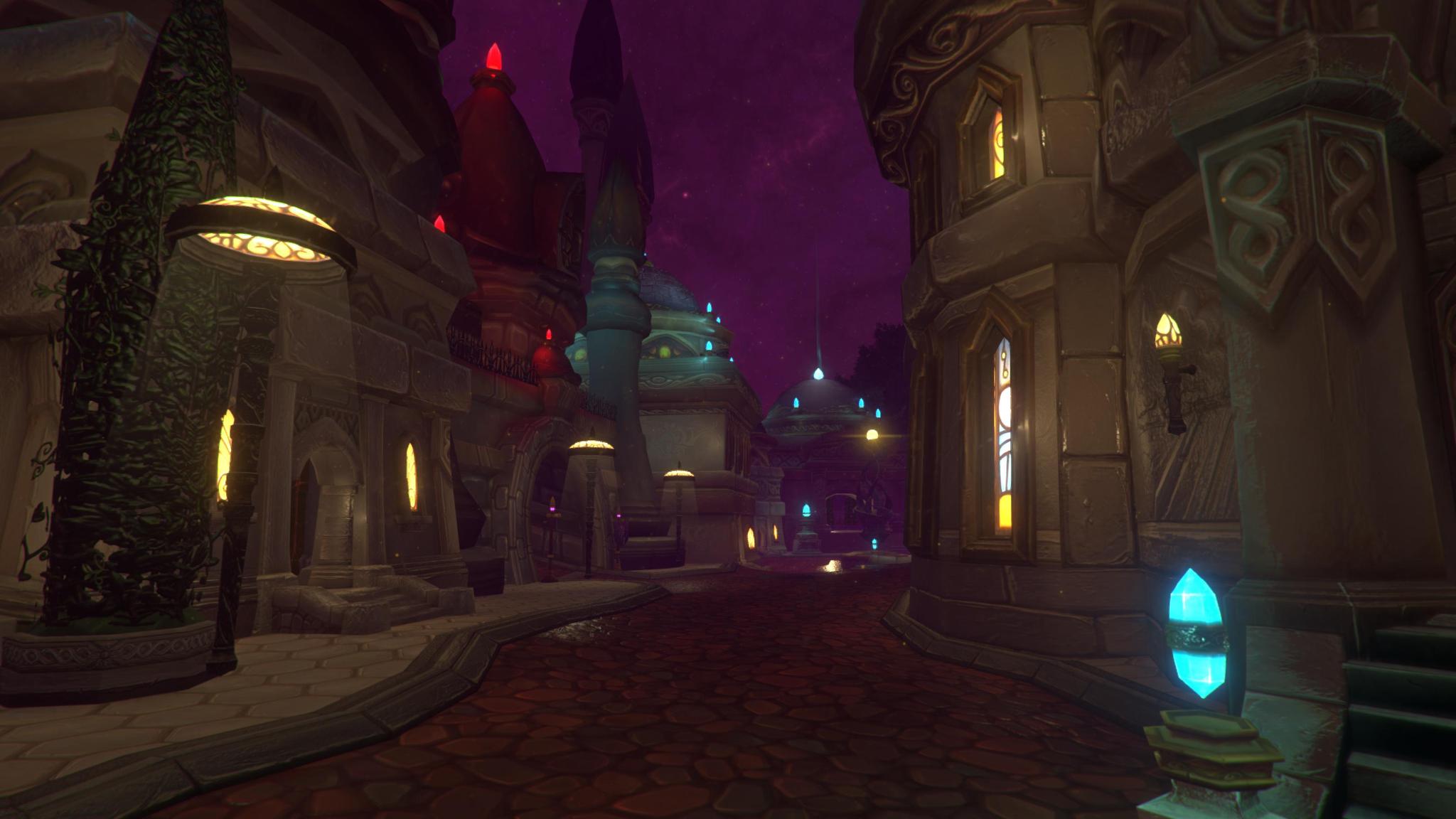 Unity5引擎下的达拉然夜景