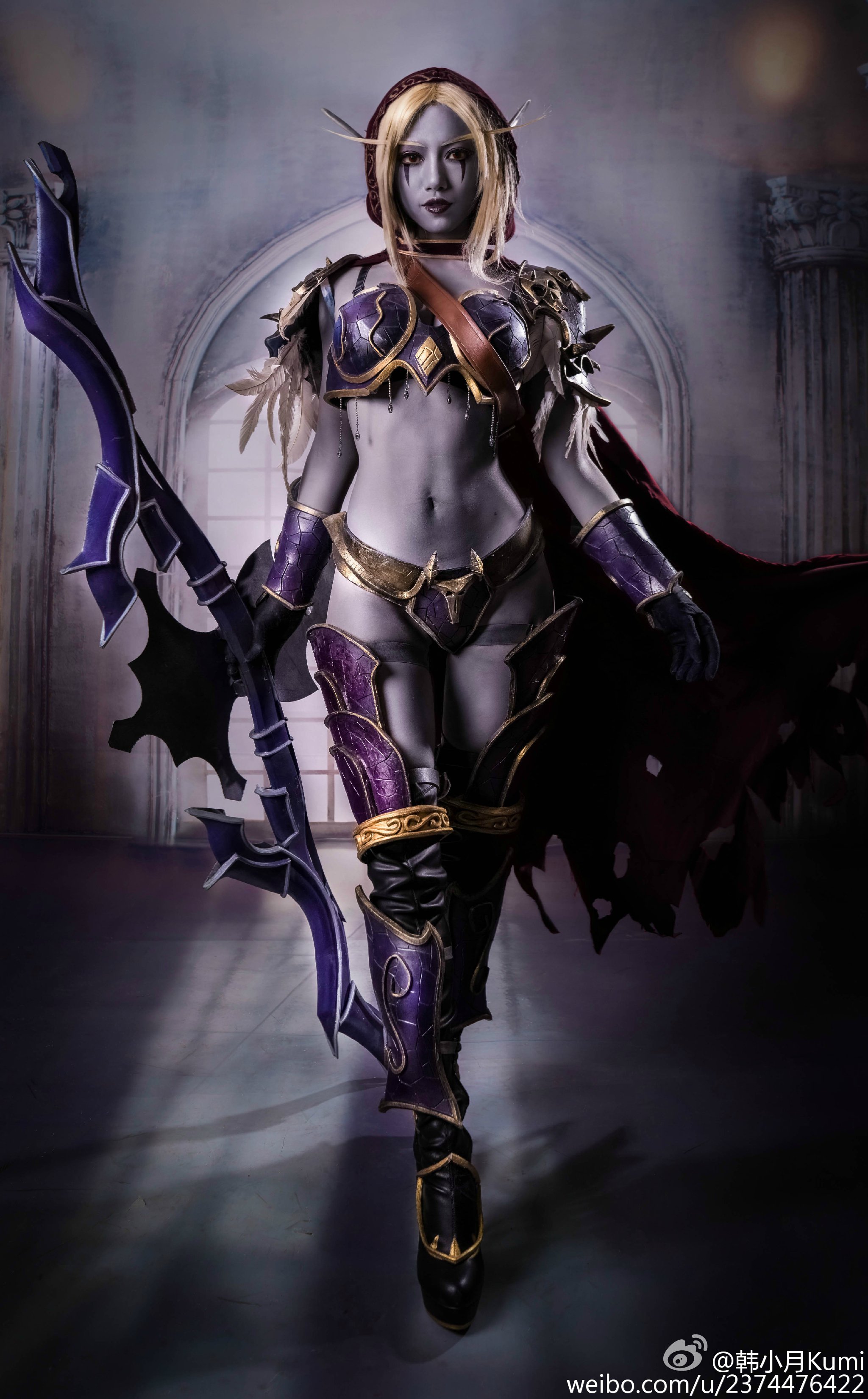 国人美女玩家COS希女王：为了希尔瓦娜斯的胜利