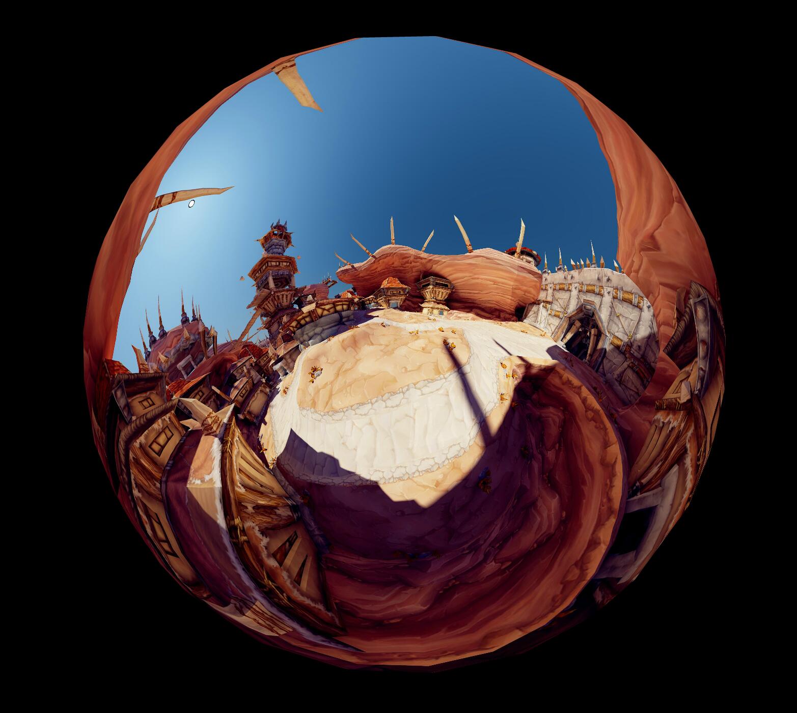 奥格瑞玛全景图鱼眼镜头