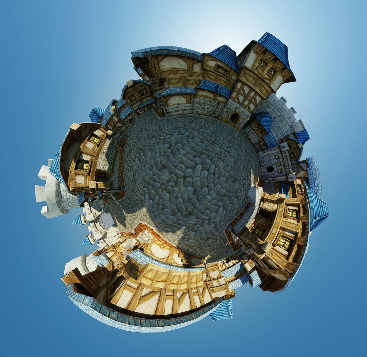 暴风城全景图小星球模式