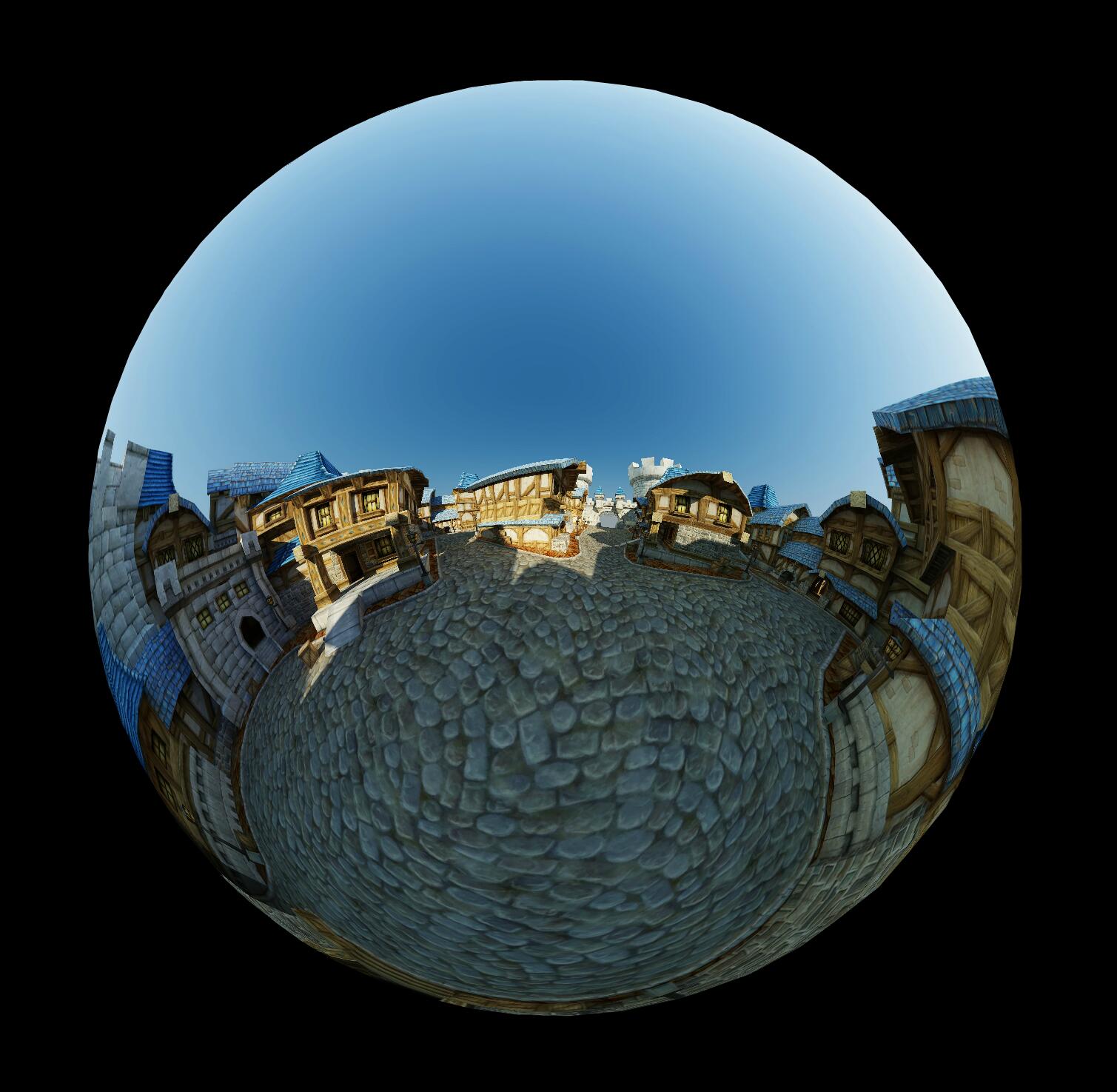 暴风城全景图鱼眼模式