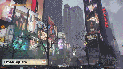 《全境封锁》游戏与现实场景对比