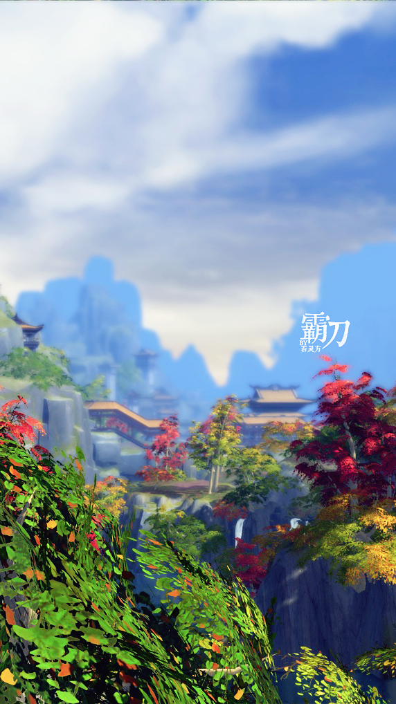 剑网3有爱玩家分享霸刀山庄唯美手机壁纸