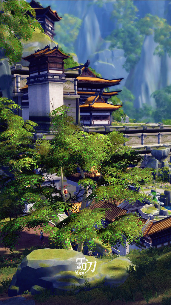 剑网3有爱玩家分享霸刀山庄唯美手机壁纸