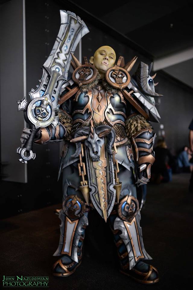 女兽人死亡骑士T19套装COS