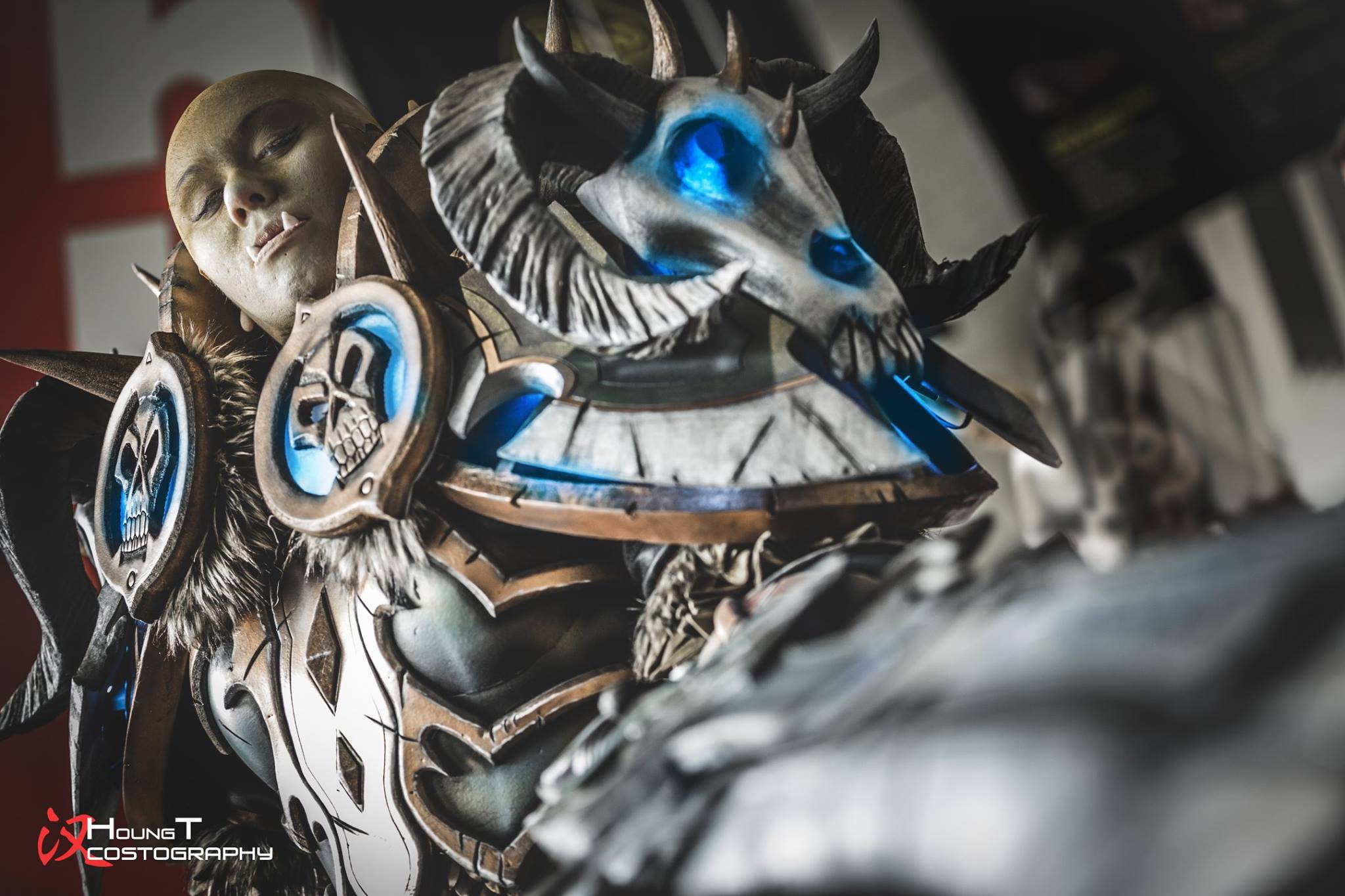 女兽人死亡骑士T19套装COS