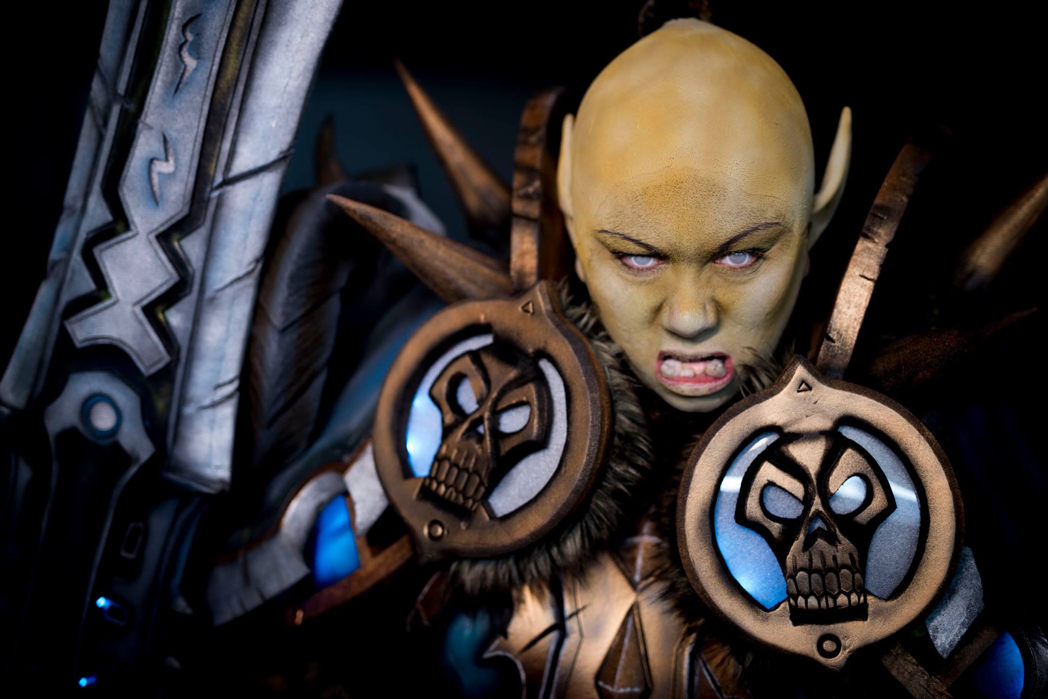 女兽人死亡骑士T19套装COS