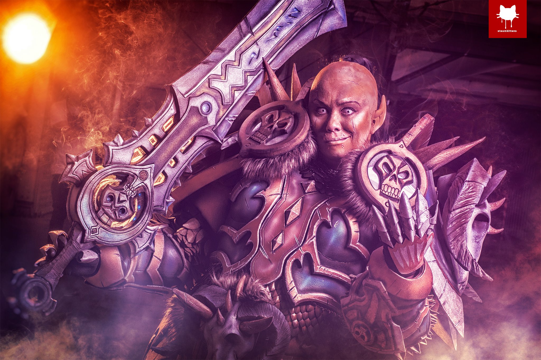 女兽人死亡骑士T19套装COS