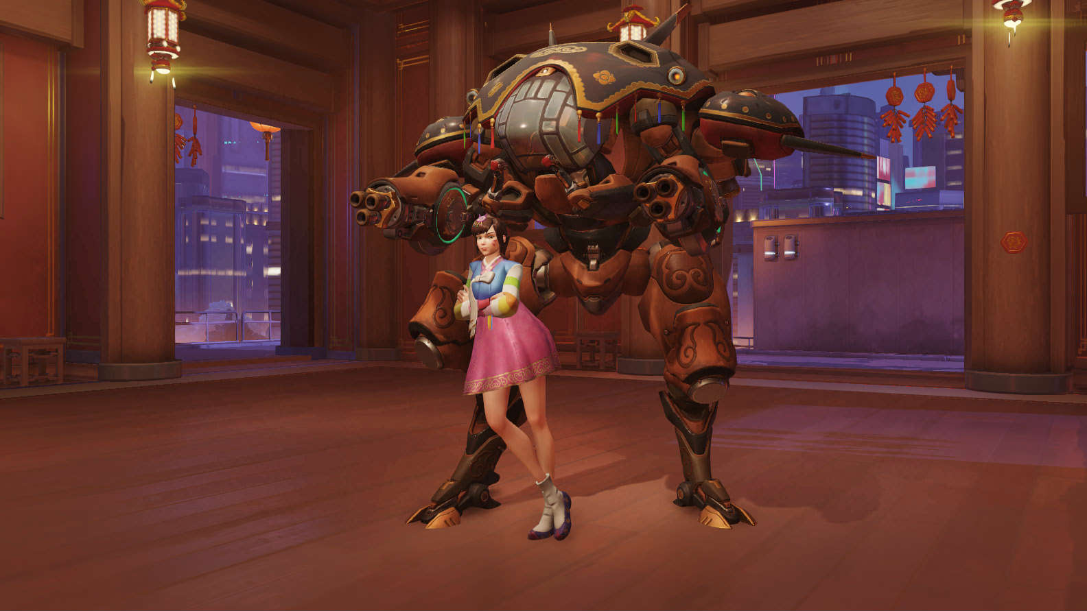 橙色皮肤-d.va-旧正机甲