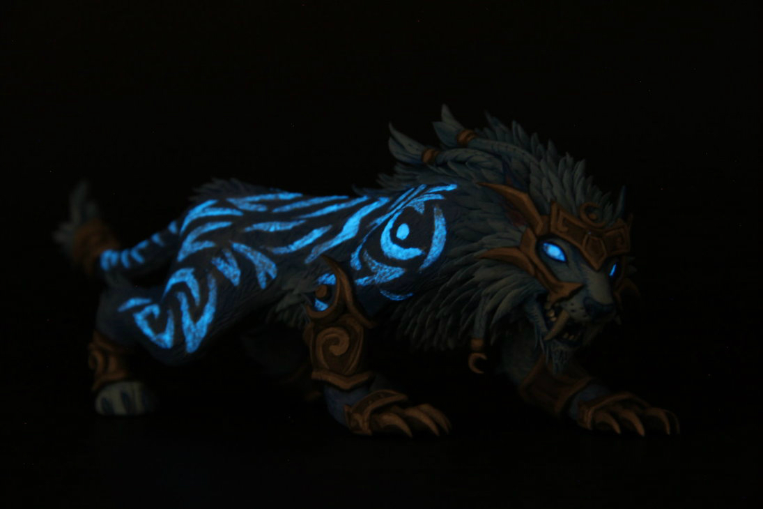 国外创意工坊:魔兽豹母之魂神器外观的猫德模型-魔兽世界