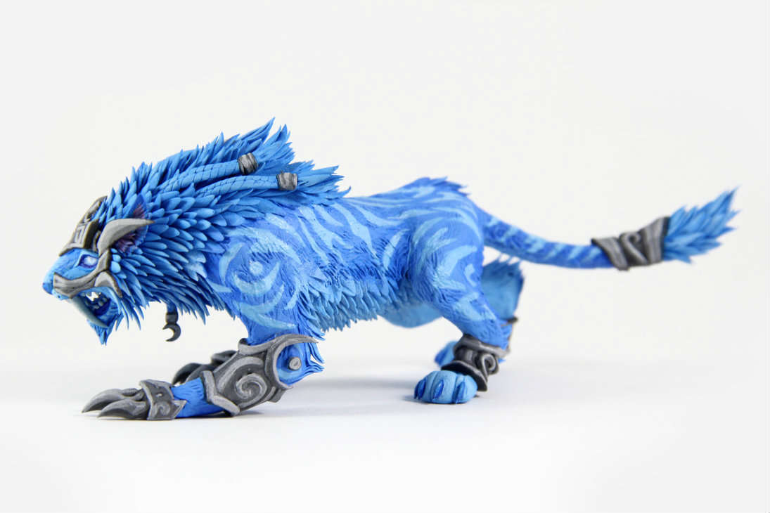 国外创意工坊:魔兽豹母之魂神器外观的猫德模型-魔兽世界