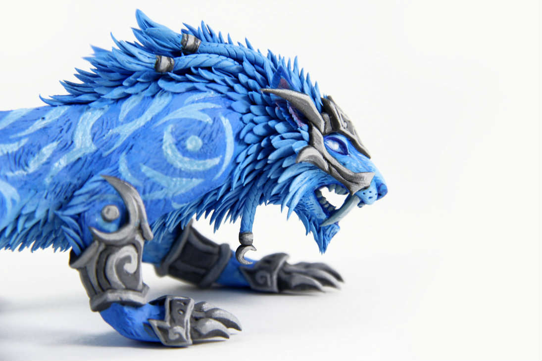 国外创意工坊:魔兽豹母之魂神器外观的猫德模型-魔兽世界