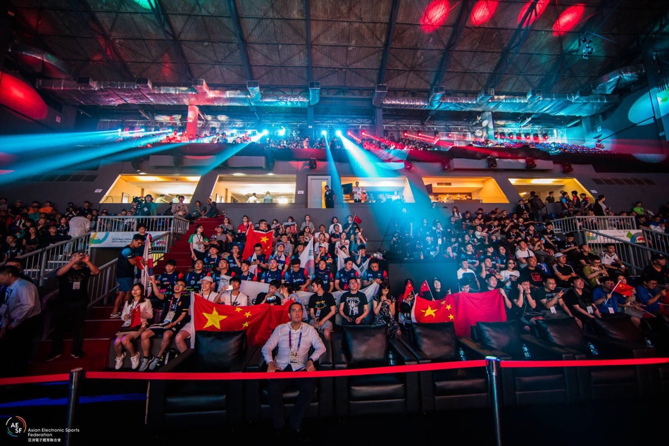 lol亚运会中国队夺冠现场高清图集