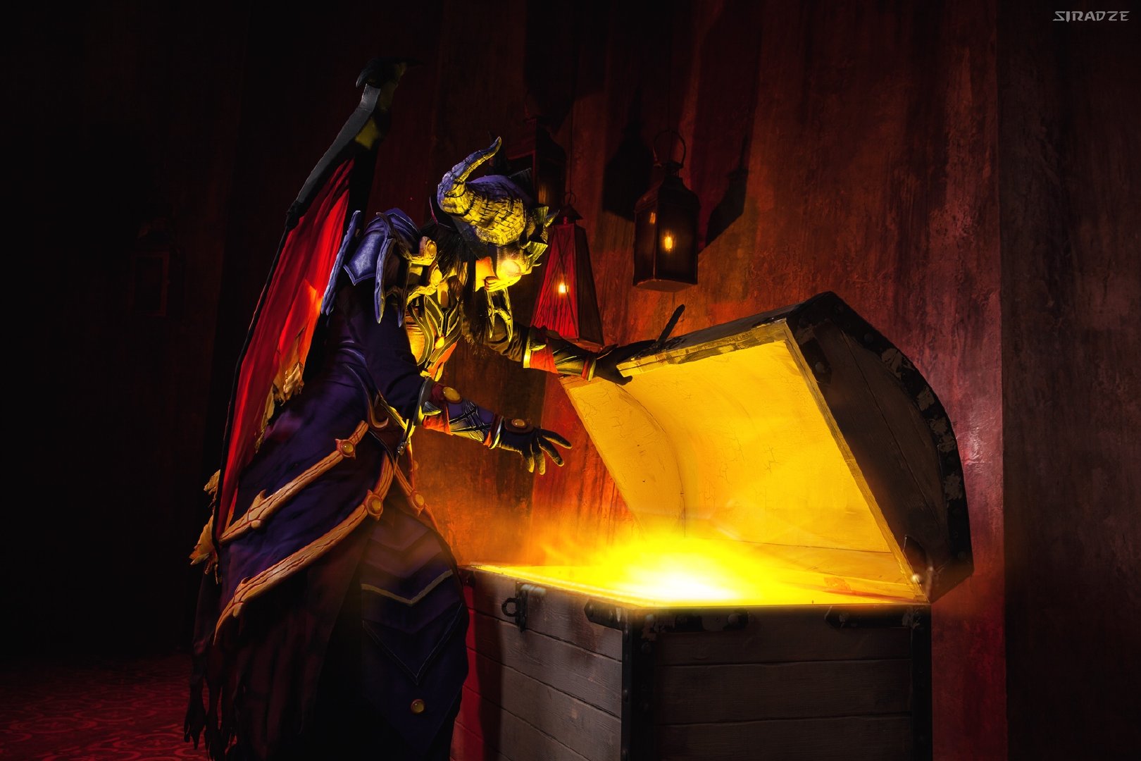 美女t6经典术士套装cos感受这来自于邪能的魅力