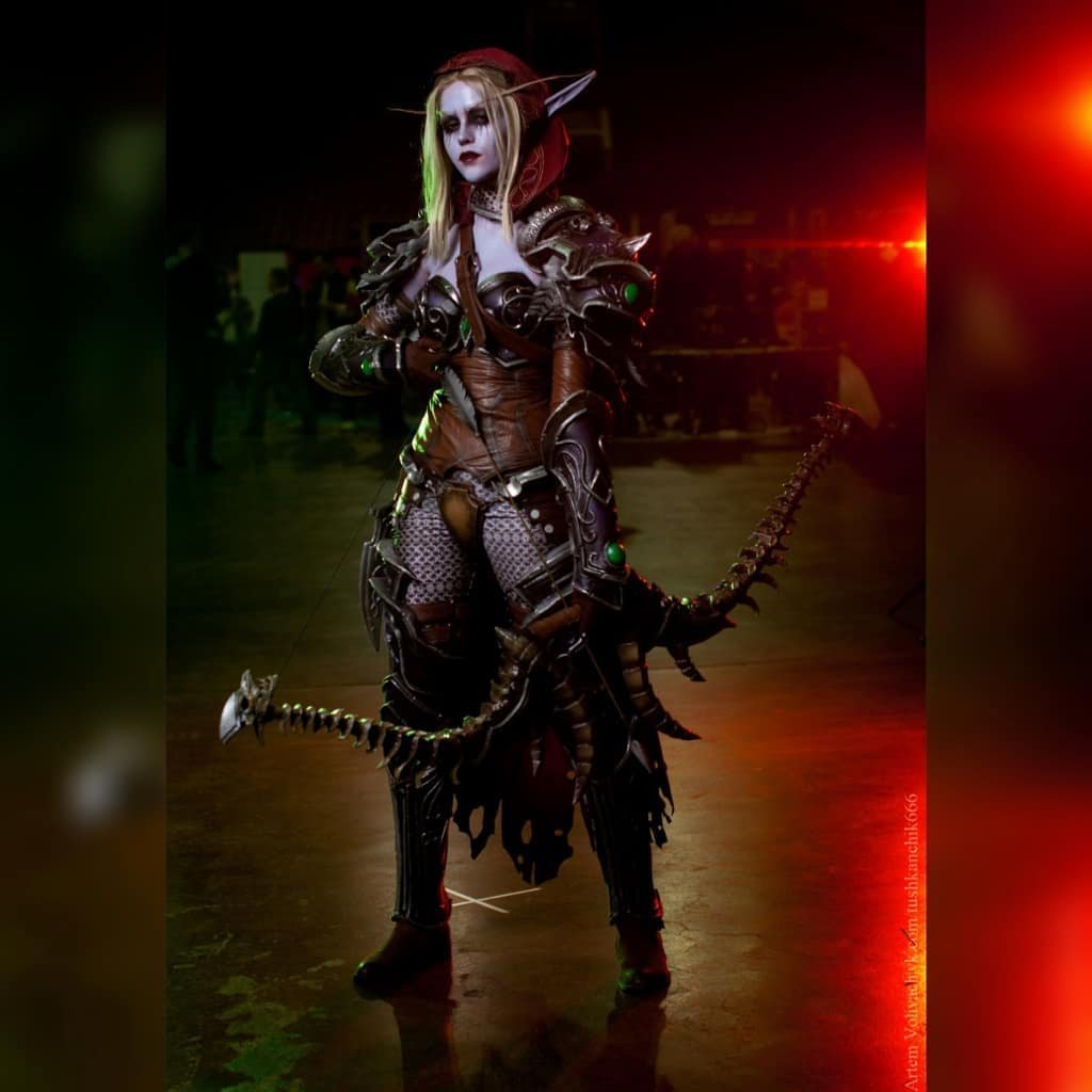 cos国外美女御姐coser精彩演绎女妖之王希尔瓦娜斯