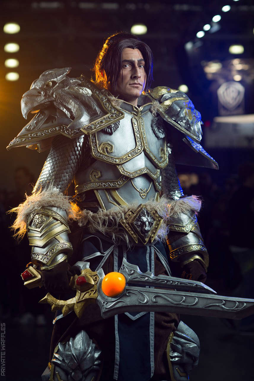 魔兽国外玩家精品cos分享联盟国王乌瑞恩瓦里安