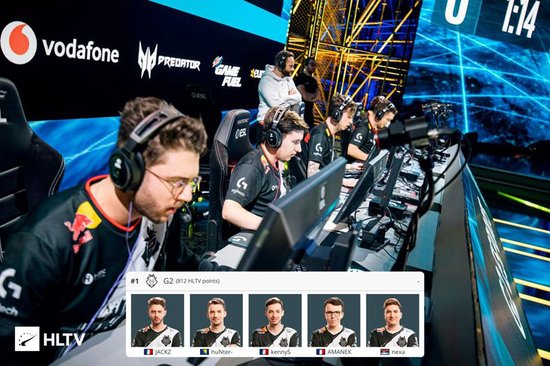 阵容由JACKZ、huNter-、kennyS、AMANEK、nexa组成