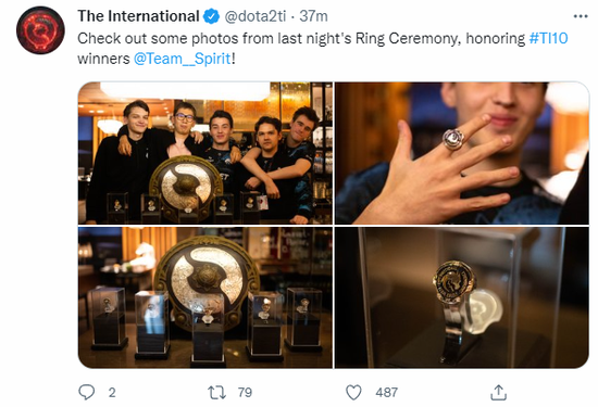 Ti10 Winner Valve为TI10冠军颁发冠军戒指_新浪游戏_手机新浪网