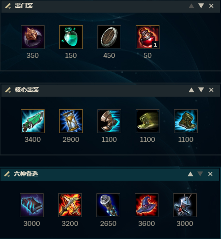 阿卡丽的出装思路如上。