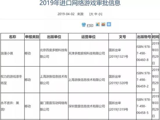 前几天进口游戏审批的开放，象征着行业的冬天已经过去，春天来了