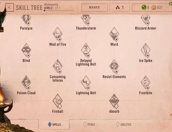 复杂的技能树系统