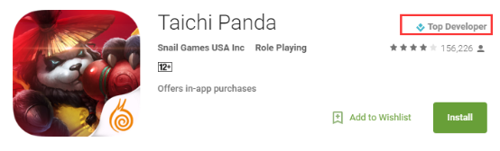 14家中国游戏厂商获Google Play“顶尖开发者”称号