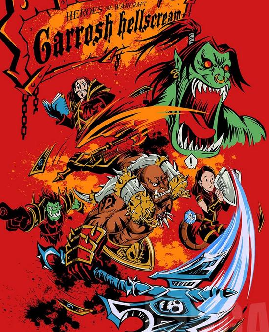 冲击力爆表！炉石魔兽系列画像