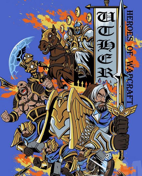 冲击力爆表！炉石魔兽系列画像