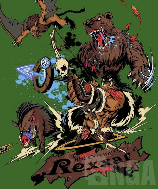 冲击力爆表！炉石魔兽系列画像