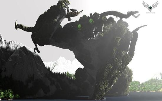 100%还原！我的世界玩家重塑《汪达与巨像》