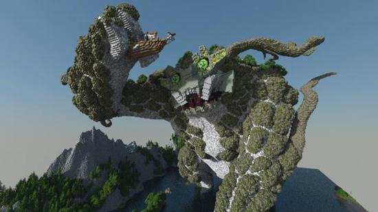 100%还原！我的世界玩家重塑《汪达与巨像》