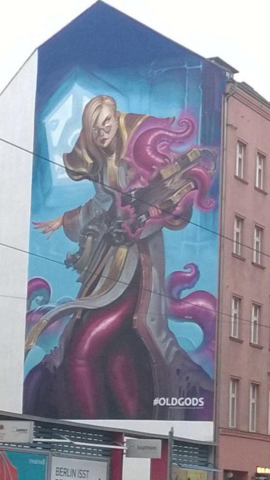 更多的炉石街头涂鸦宣传画！暴雪启动了全球攻势