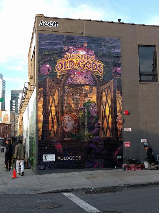 更多的炉石街头涂鸦宣传画！暴雪启动了全球攻势