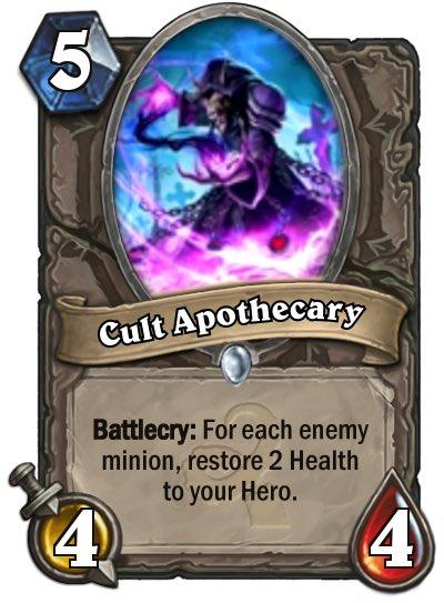 古神低语新卡速递:中立卡牌邪恶药剂师