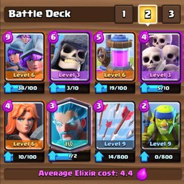 气球控场与三枪骷髅 《皇室战争》一周套牌推荐