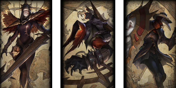 三款即将推出的皮肤:钢铁审讯官 凯尔,诅咒亡魂 魔腾以及黑暗苦难