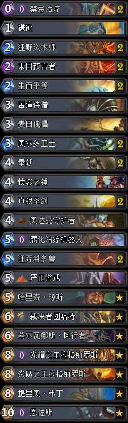 恩佐斯亡语系奶骑卡组大型使用指南