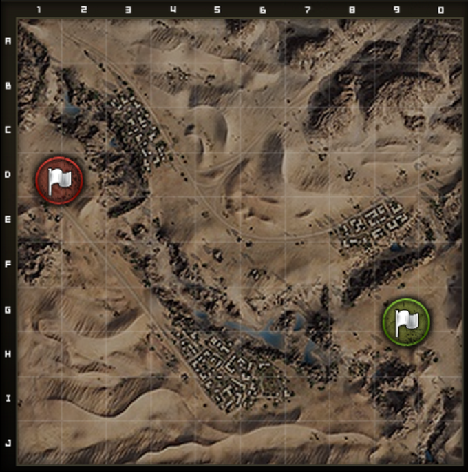 江山对半各凭本事 谈荒漠小镇地图打法