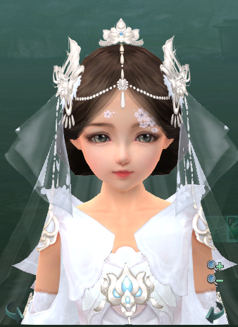 皮肤-冰肌,瞳孔-原色白露,眼影-白色百媚,眼线-原色满月,眉毛-原色上