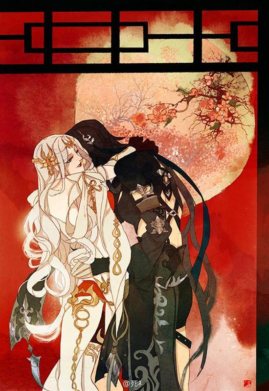 死礻的十二门派御姐图&nbsp;剑网3七周年作品赏