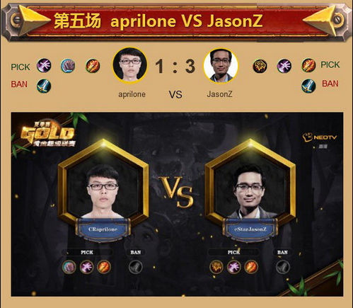 炉石黄金超级联赛夏季B组战报:弱鸡粥粥出线