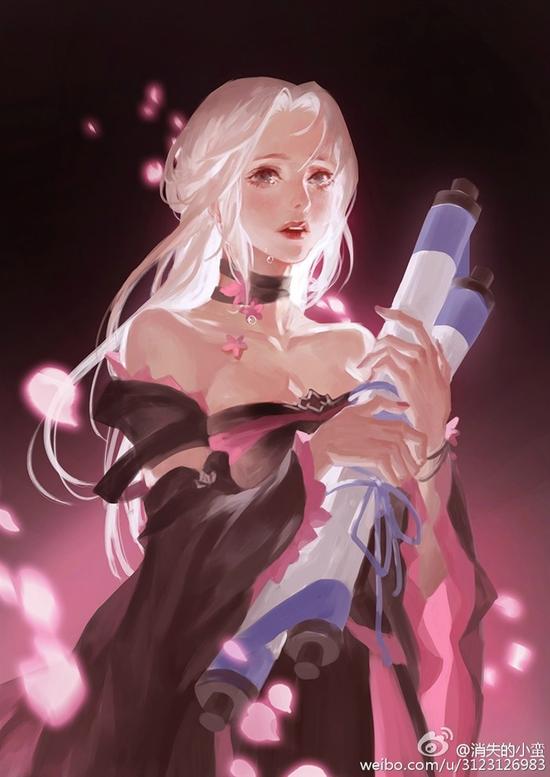 剑网3七周年插画作品&nbsp;赶稿的花姐魅力来袭