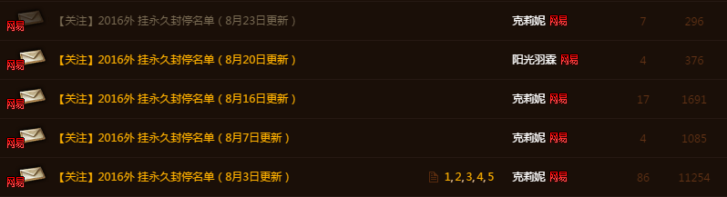 打击刷屏党！8月份魔兽国服罚单五连开