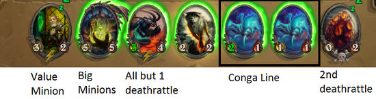 　　上面的图详细展示了动物园的站位，有两张卡是非常重要的：恐狼和阿古斯，即使我们现在手中还没这两张卡。