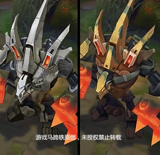 lol石头霸天巨兽炫彩皮肤曝光 8种颜色竟然有8种酷炫喷漆