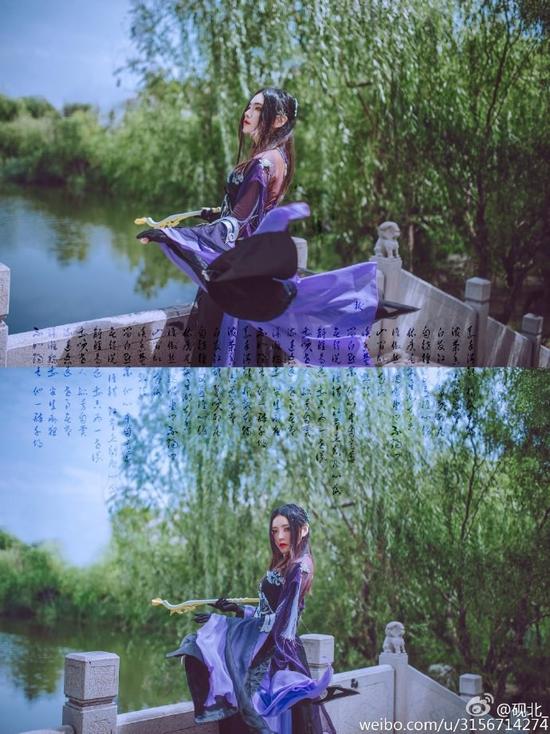 剑网3cos儒风花姐欣赏完美演绎万花桃源