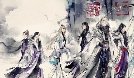 剑网3风骨霸刀玩家手绘大气水墨风来袭