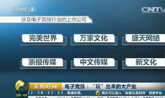 央视评电子竞技：市值500亿元 玩出来的大产业 ...